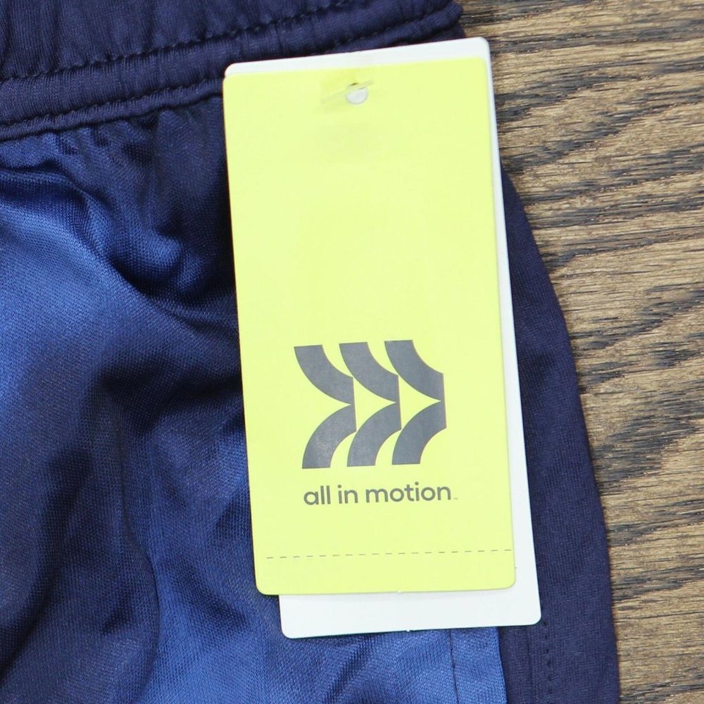 NWT All In Motion Boys' Basketball Shorts 7 M Blue Camo - Picture 5 of 6